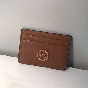 Micheal Kors | brown leather card wallet